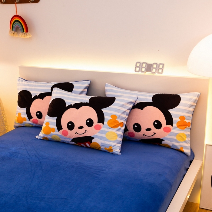 91家纺网 家纺一手货源 找家纺 一电 2025外贸跨境电商儿童卡通床上四件套亲肤牛奶绒学生三件床单被套加大珊瑚宝宝卡通单被套 小哥哥