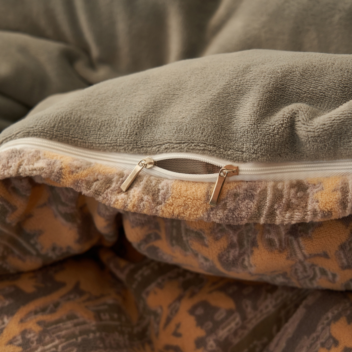 91家纺网 家纺一手货源 找家纺 寐绸家纺 2025秋冬新款230g中古风牛奶绒雕花四件套 中古-花样年华