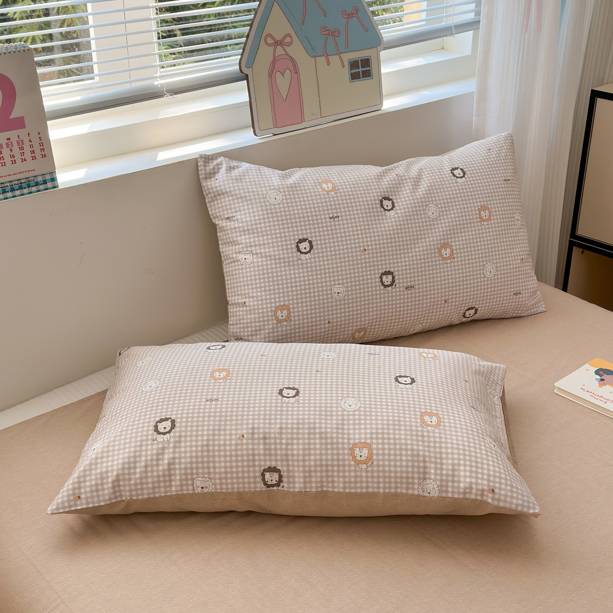 91家纺网 家纺一手货源 找家纺 清雅福 2026春夏新品全棉13372小清新单被套系列 麦克狮