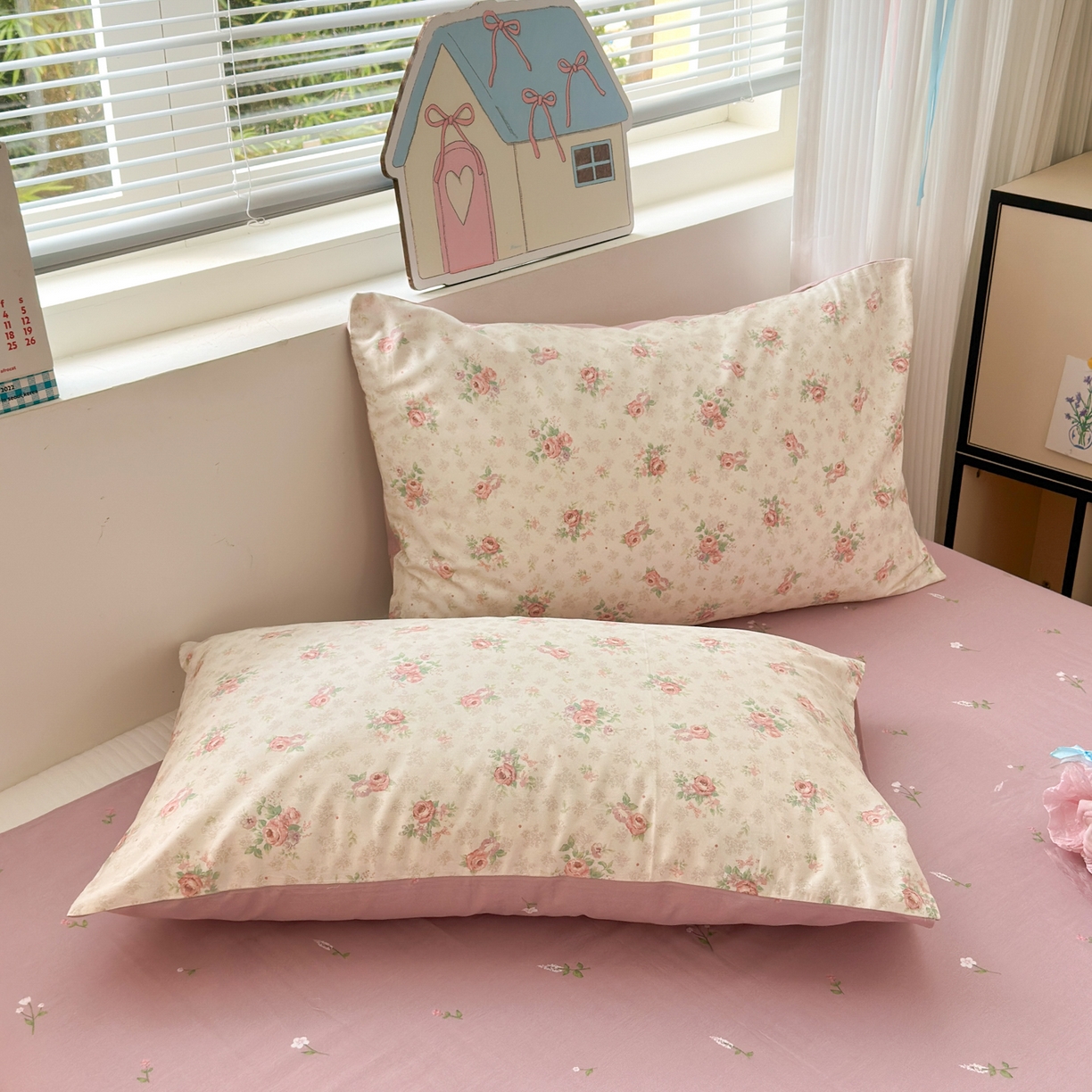 清雅福 2026春夏新品全棉13372小清新单枕套系列 科罗娜