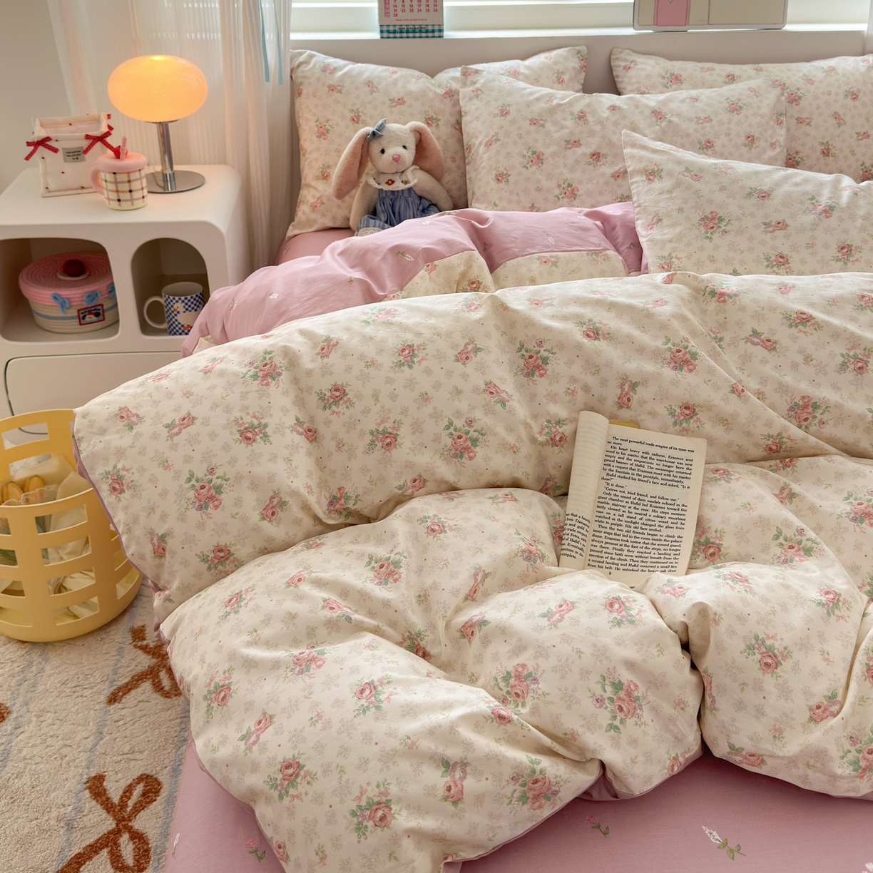 91家纺网 家纺一手货源 找家纺 清雅福 2026春夏新品全棉13372小清新单枕套系列 科罗娜