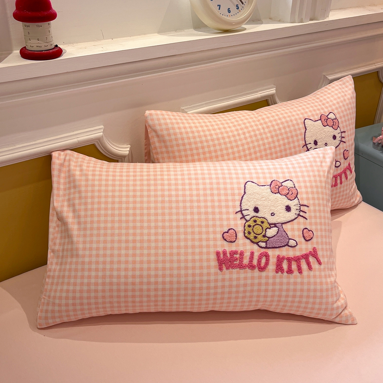 91家纺网 家纺一手货源 找家纺 （总）蓝邻家纺 2025新款全棉磨毛三丽鸥毛巾绣四件套系列