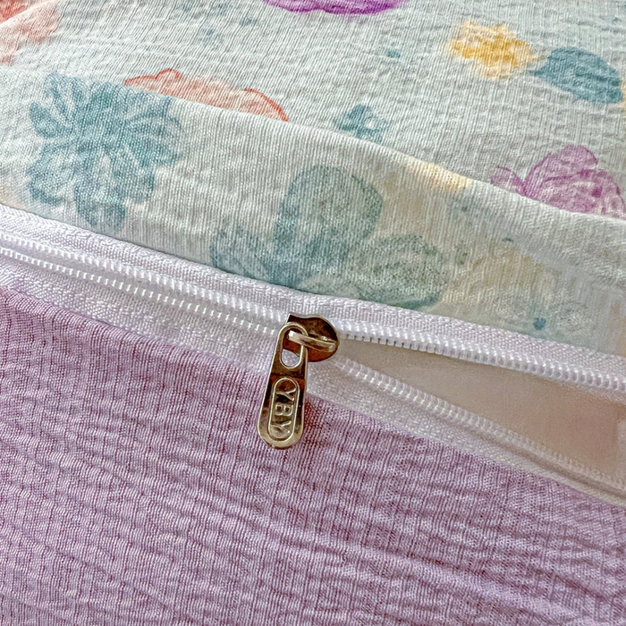 91家纺网 家纺一手货源 找家纺 仟网汇 2025新款古法水洗棉小布袋四件套 艾薇