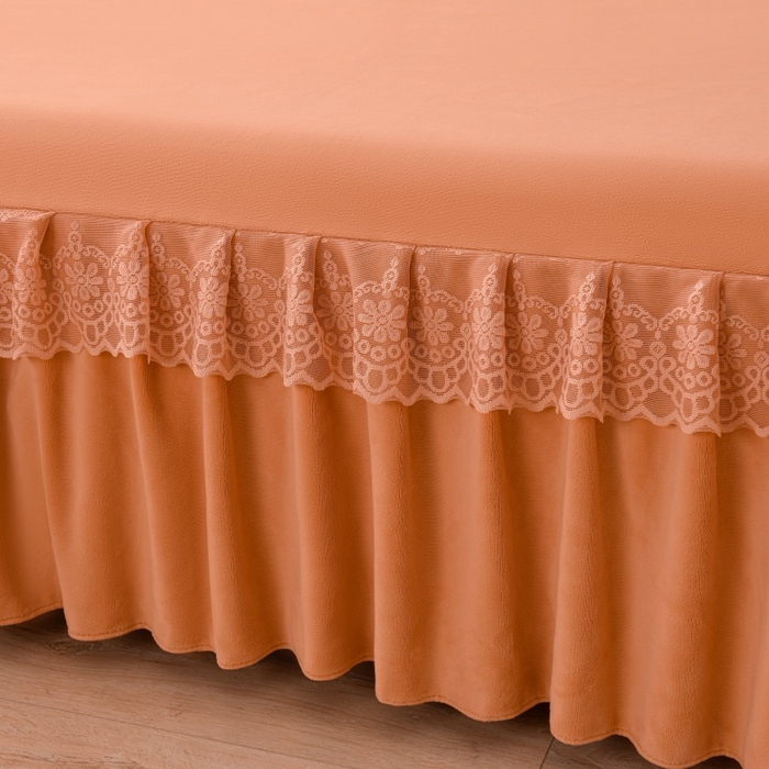 91家纺网 家纺一手货源 找家纺 （总）优家居 2025新款240克高克重牛奶绒韩版刺绣花牛奶绒床单床裙款四件套