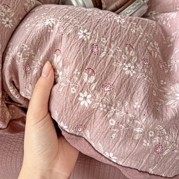 91家纺网 家纺一手货源 找家纺 仟网汇 2025新款古法水洗棉小布袋四件套 复古红