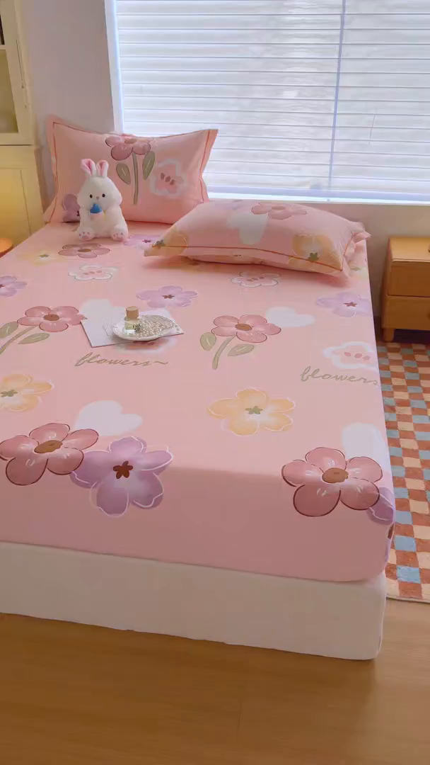 91家纺网 家纺一手货源 找家纺 （总）壹贝家纺 2025新款全棉磨毛床笠系列