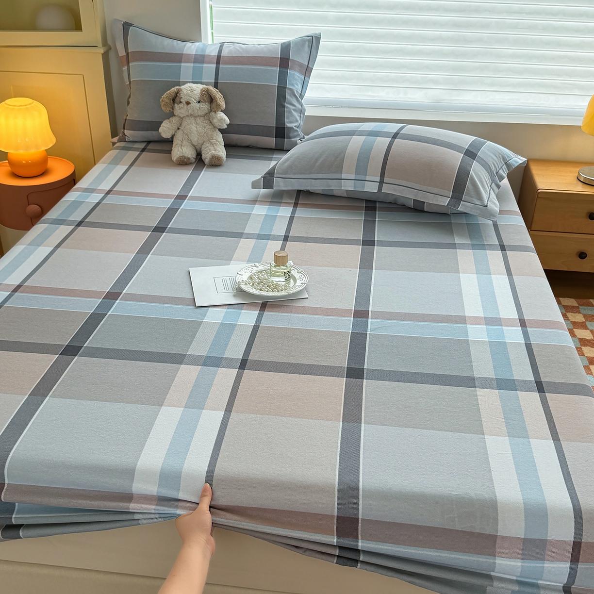 91家纺网 家纺一手货源 找家纺 （总）壹贝家纺 2025新款全棉磨毛床笠系列