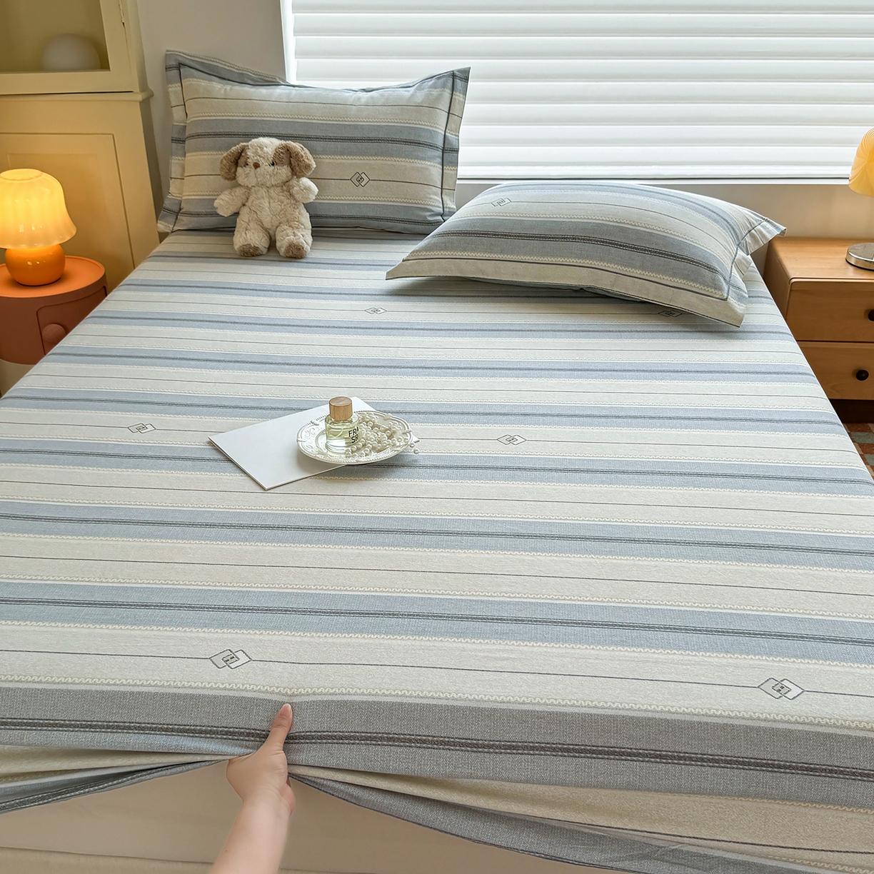 91家纺网 家纺一手货源 找家纺 （总）壹贝家纺 2025新款全棉磨毛床笠系列