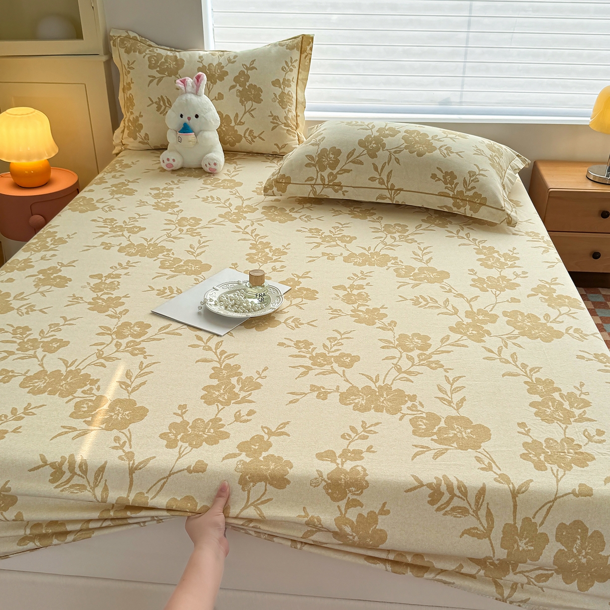 91家纺网 家纺一手货源 找家纺 （总）壹贝家纺 2025新款全棉磨毛床笠系列