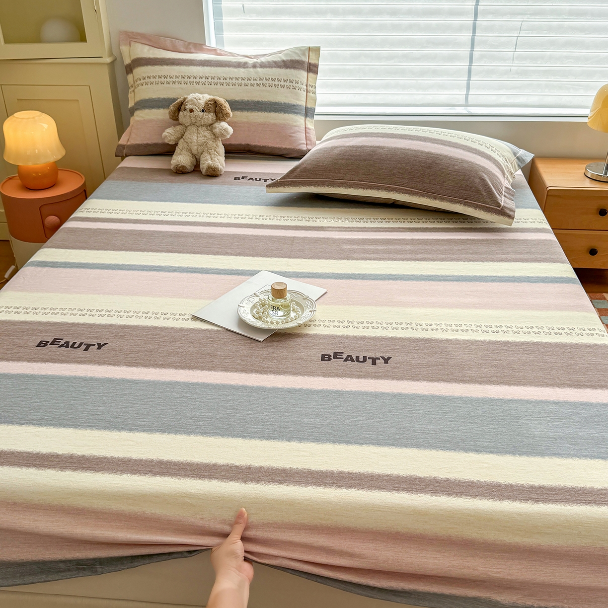 91家纺网 家纺一手货源 找家纺 （总）壹贝家纺 2025新款全棉磨毛床笠系列