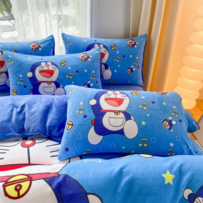 91家纺网 家纺一手货源 找家纺 （总）一电 2025新款外贸跨境电商儿童卡通枕套亲肤牛奶绒学生枕头套子2