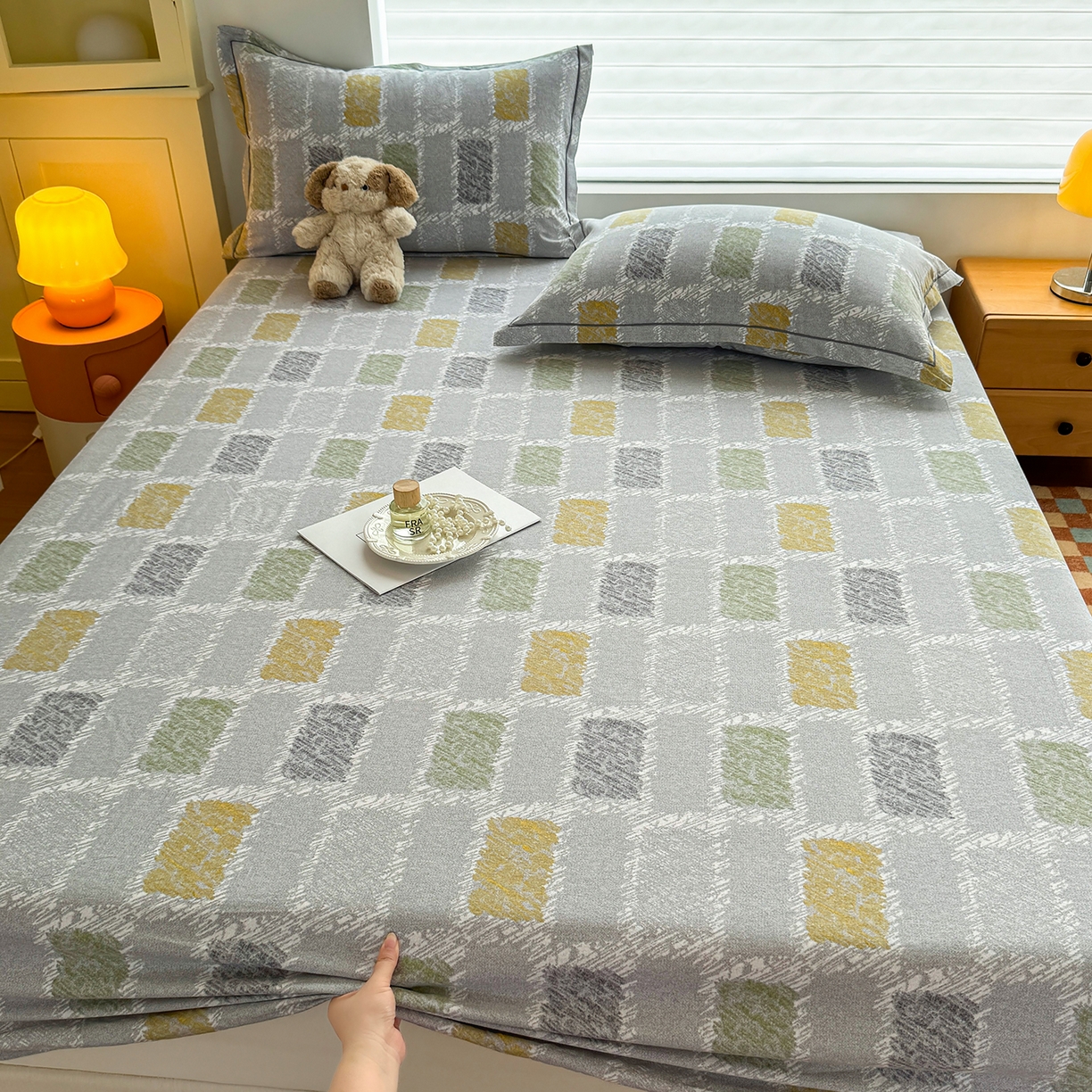 91家纺网 家纺一手货源 找家纺 （总）壹贝家纺 2025新款全棉磨毛床笠系列