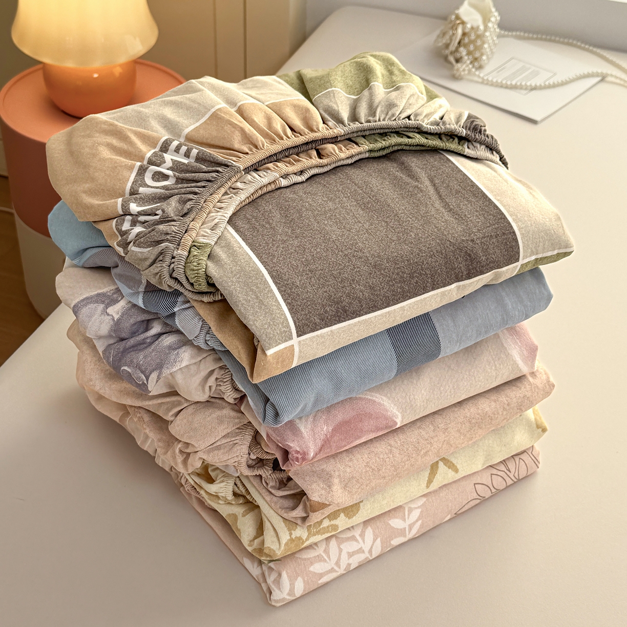 91家纺网 家纺一手货源 找家纺 （总）壹贝家纺 2025新款全棉磨毛床笠系列