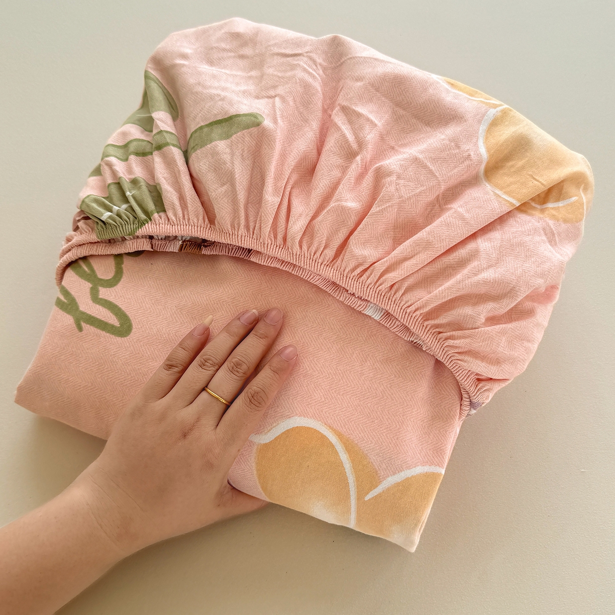 91家纺网 家纺一手货源 找家纺 壹贝家纺 2025新款全棉磨毛床笠系列 安妮