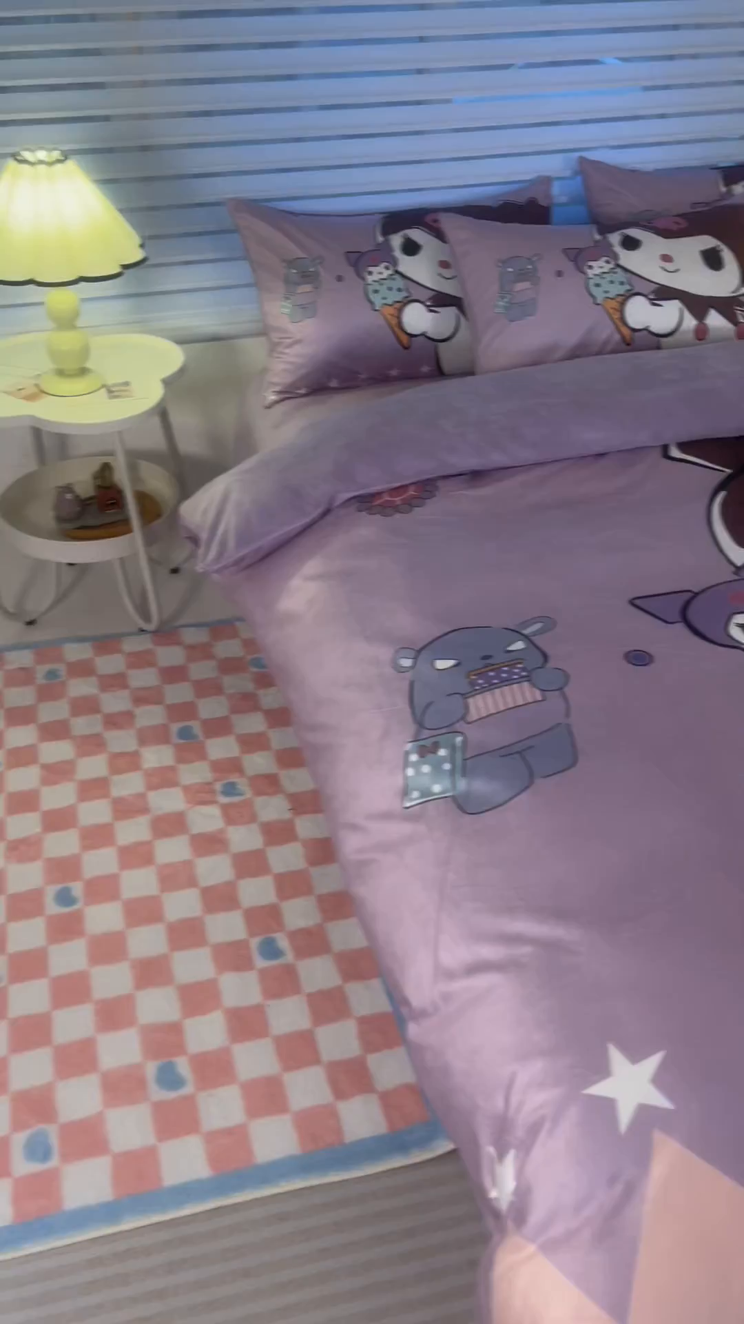 91家纺网 家纺一手货源 找家纺 一电 2025新款外贸跨境电商儿童卡通枕套亲肤牛奶绒学生枕头套子2 甜筒库洛米