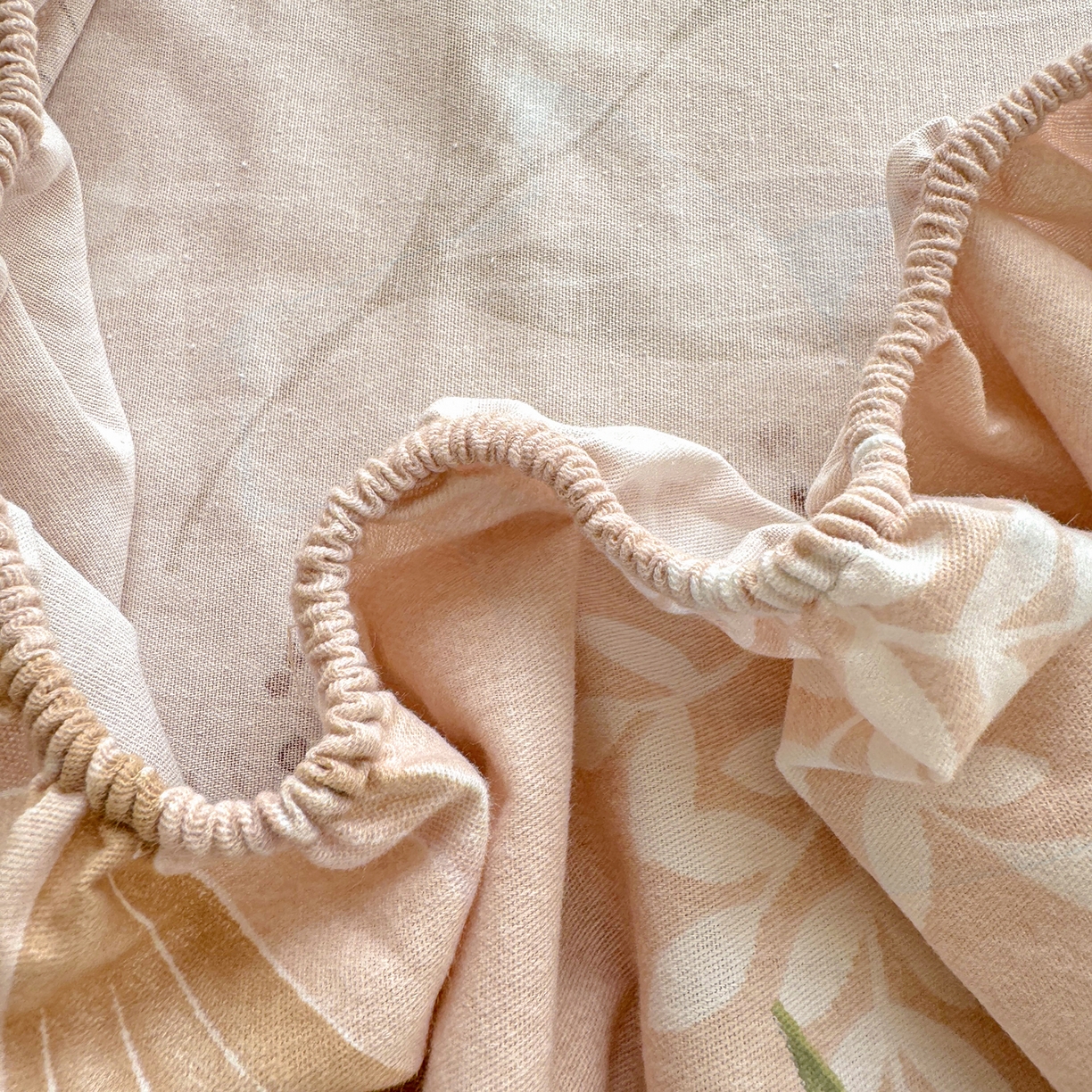 91家纺网 家纺一手货源 找家纺 壹贝家纺 2025新款全棉磨毛床笠系列 和风雅颂-桔