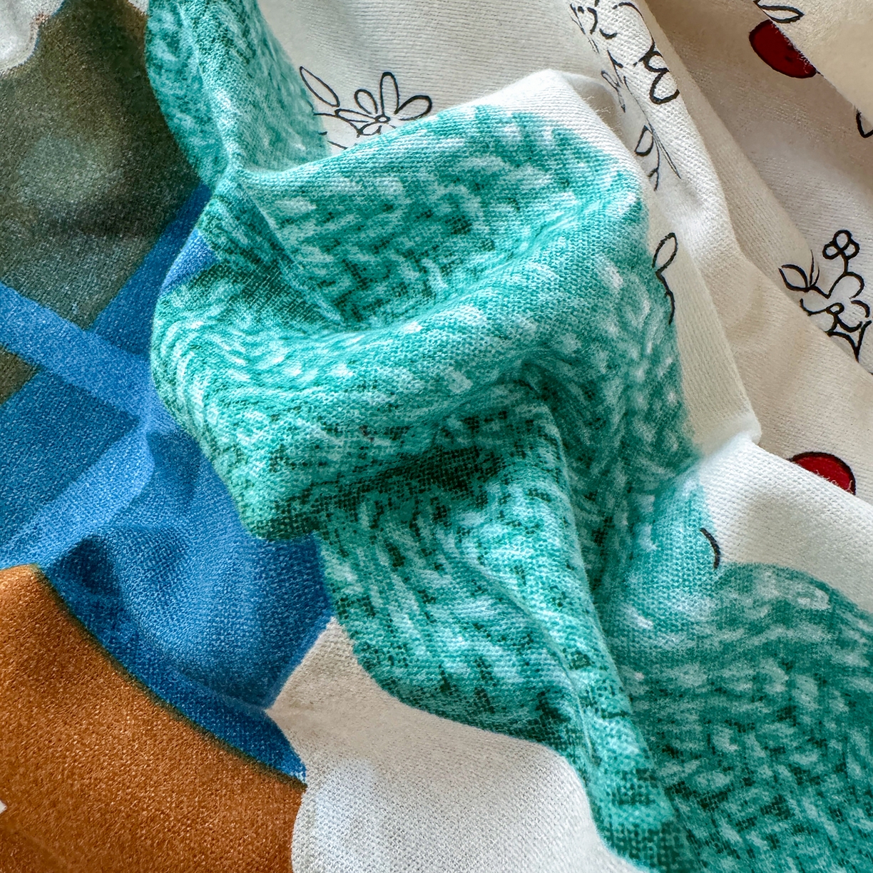 91家纺网 家纺一手货源 找家纺 壹贝家纺 2025新款全棉磨毛床笠系列 凯宝-蓝