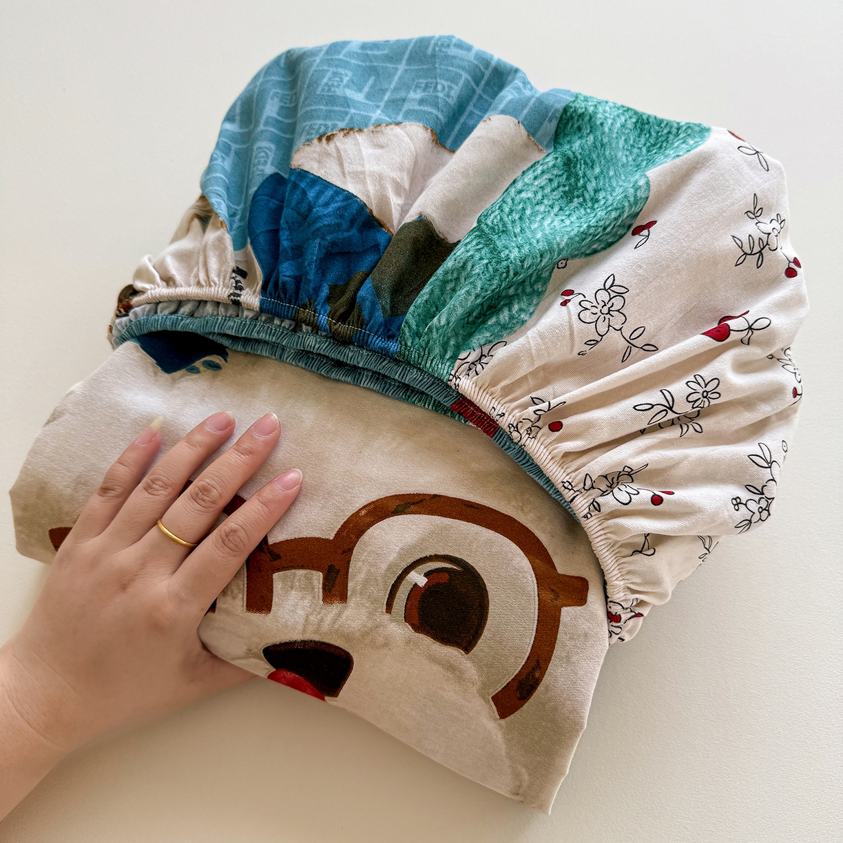 91家纺网 家纺一手货源 找家纺 壹贝家纺 2025新款全棉磨毛床笠系列 凯宝-蓝