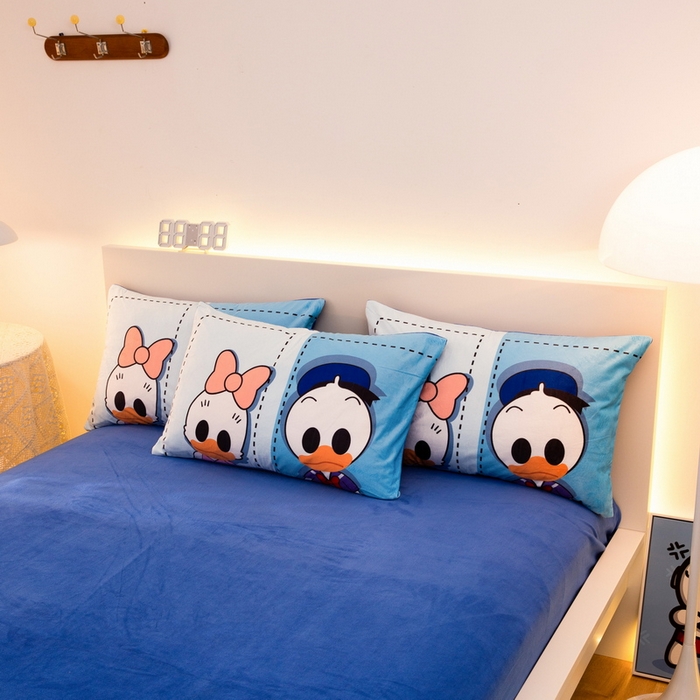 一电 2025新款外贸跨境电商儿童卡通枕套亲肤牛奶绒学生枕头套子2 上课