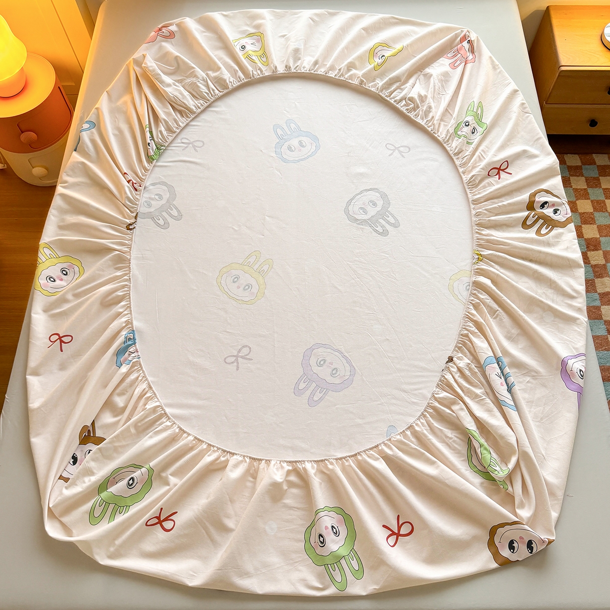 91家纺网 家纺一手货源 找家纺 壹贝家纺 2025新款全棉磨毛床笠系列 拉多-米