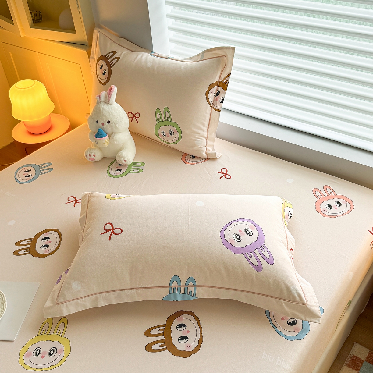 91家纺网 家纺一手货源 找家纺 壹贝家纺 2025新款全棉磨毛床笠系列 拉多-米