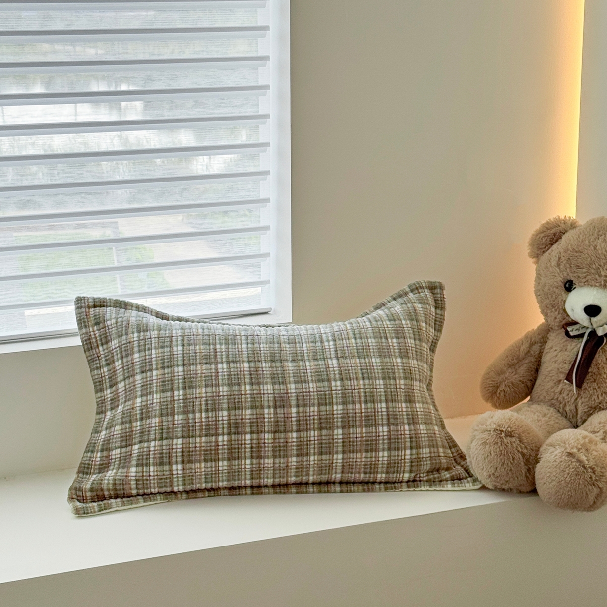 91家纺网 家纺一手货源 找家纺 希朵家纺 2025新款可爱牛奶绒毛巾绣床盖四件套 帽子熊绿