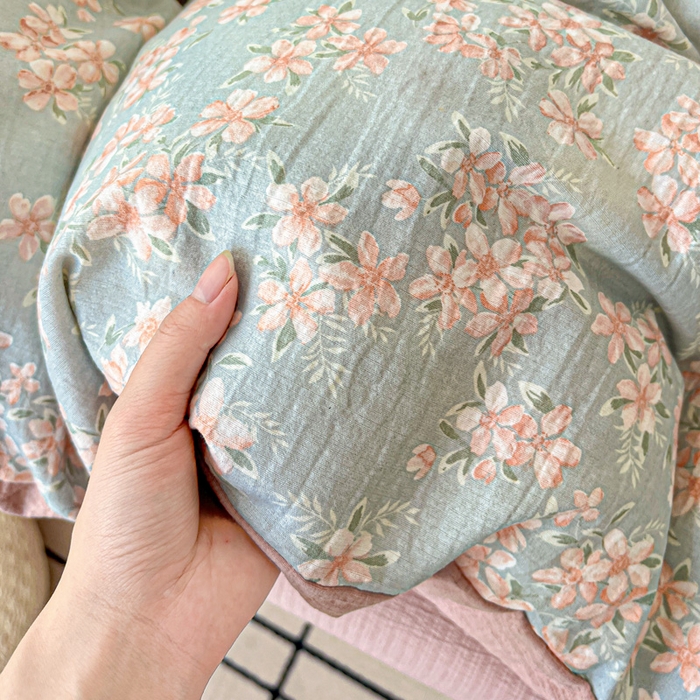 91家纺网 家纺一手货源 找家纺 仟网汇 2025新款古法水洗棉小布袋四件套 晴雅集