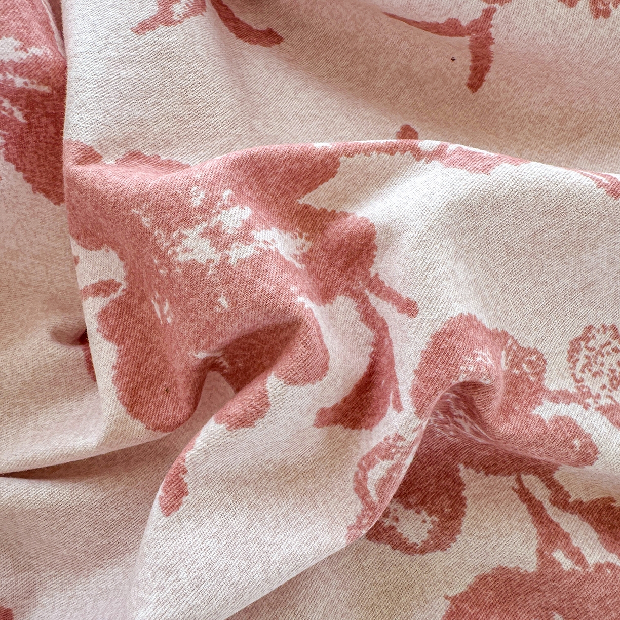 91家纺网 家纺一手货源 找家纺 壹贝家纺 2025新款全棉磨毛床笠系列 梅花印-粉