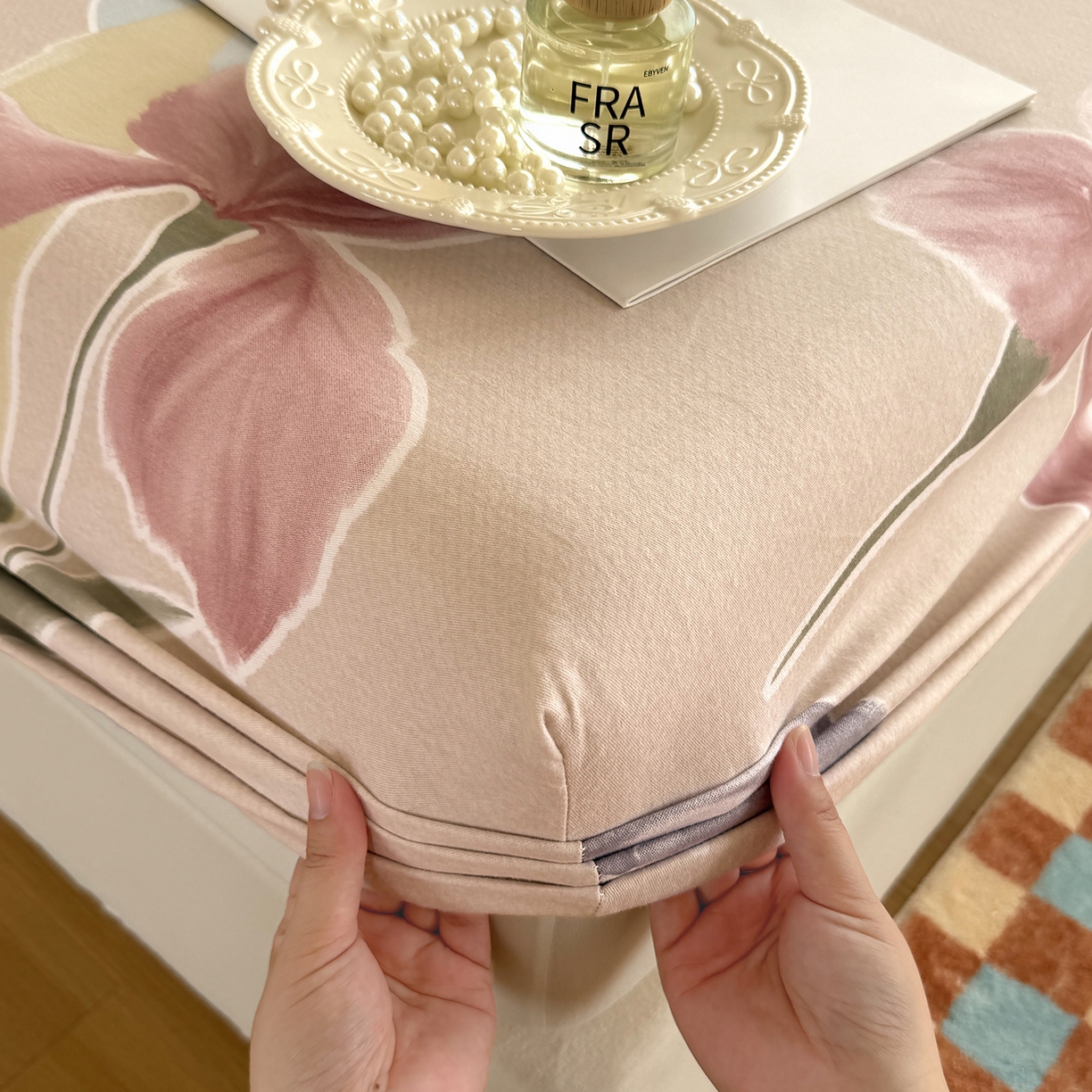 91家纺网 家纺一手货源 找家纺 壹贝家纺 2025新款全棉磨毛床笠系列 奈美