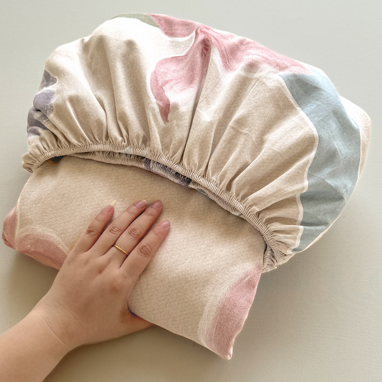 91家纺网 家纺一手货源 找家纺 壹贝家纺 2025新款全棉磨毛床笠系列 奈美