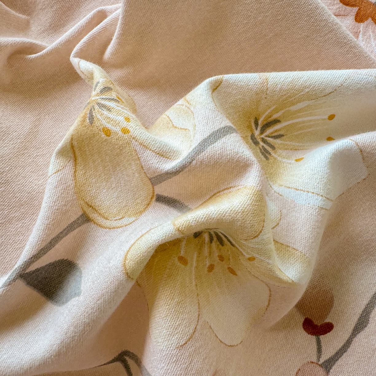 91家纺网 家纺一手货源 找家纺 壹贝家纺 2025新款全棉磨毛床笠系列 十里桃花