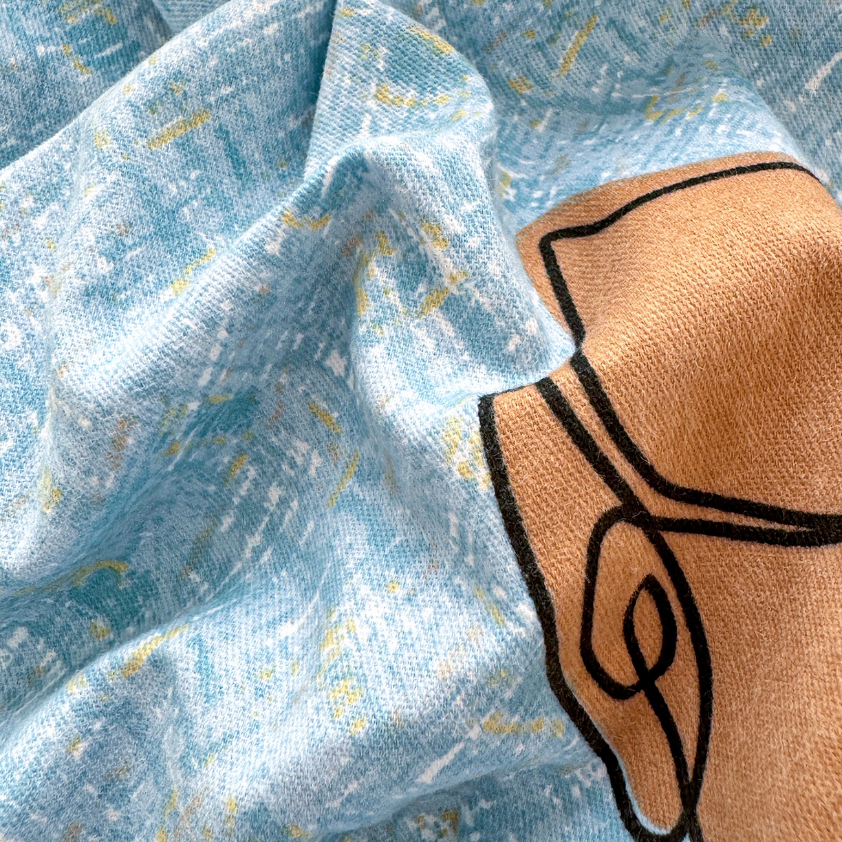 91家纺网 家纺一手货源 找家纺 壹贝家纺 2025新款全棉磨毛床笠系列 小香玉-蓝