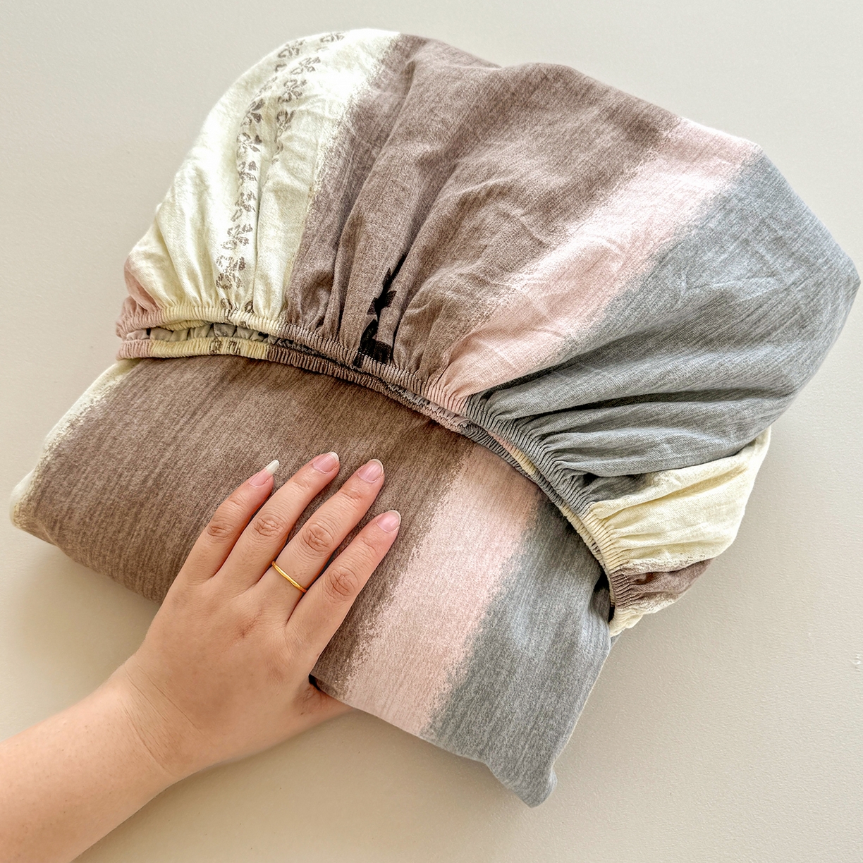 91家纺网 家纺一手货源 找家纺 壹贝家纺 2025新款全棉磨毛床笠系列 信条主义-咖