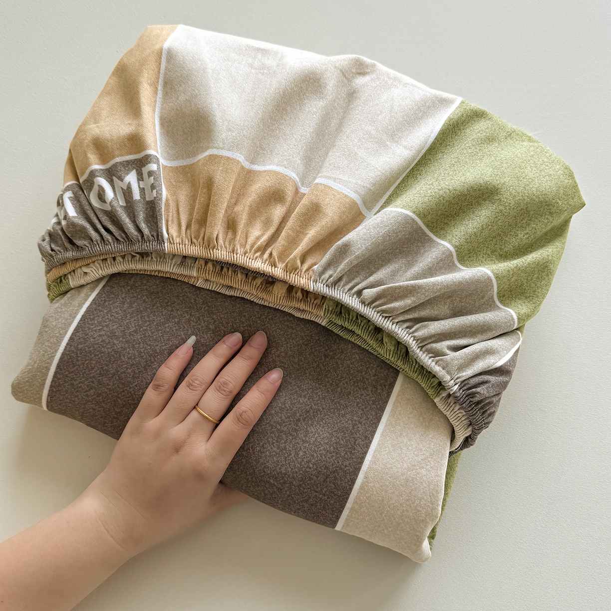 91家纺网 家纺一手货源 找家纺 壹贝家纺 2025新款全棉磨毛床笠系列 星辰