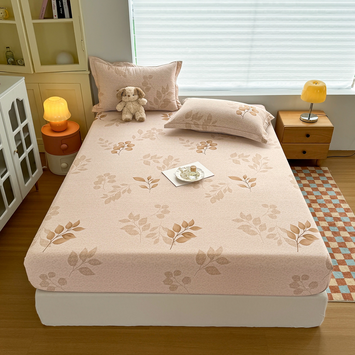 91家纺网 家纺一手货源 找家纺 壹贝家纺 2025新款全棉磨毛床笠系列 叶问