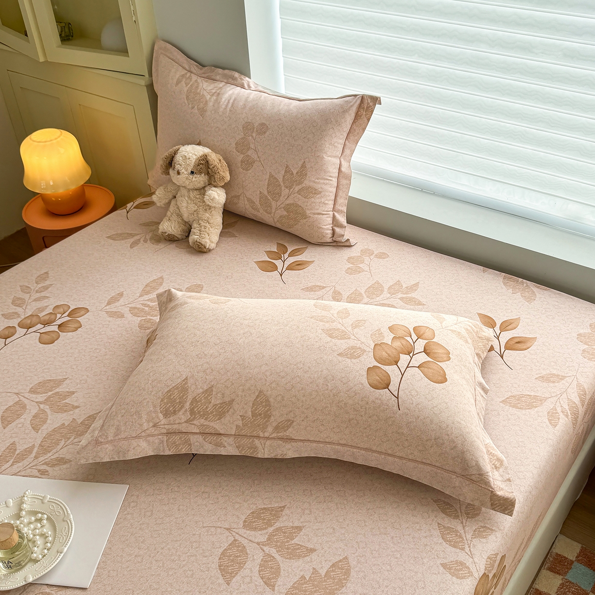 91家纺网 家纺一手货源 找家纺 壹贝家纺 2025新款全棉磨毛床笠系列 叶问