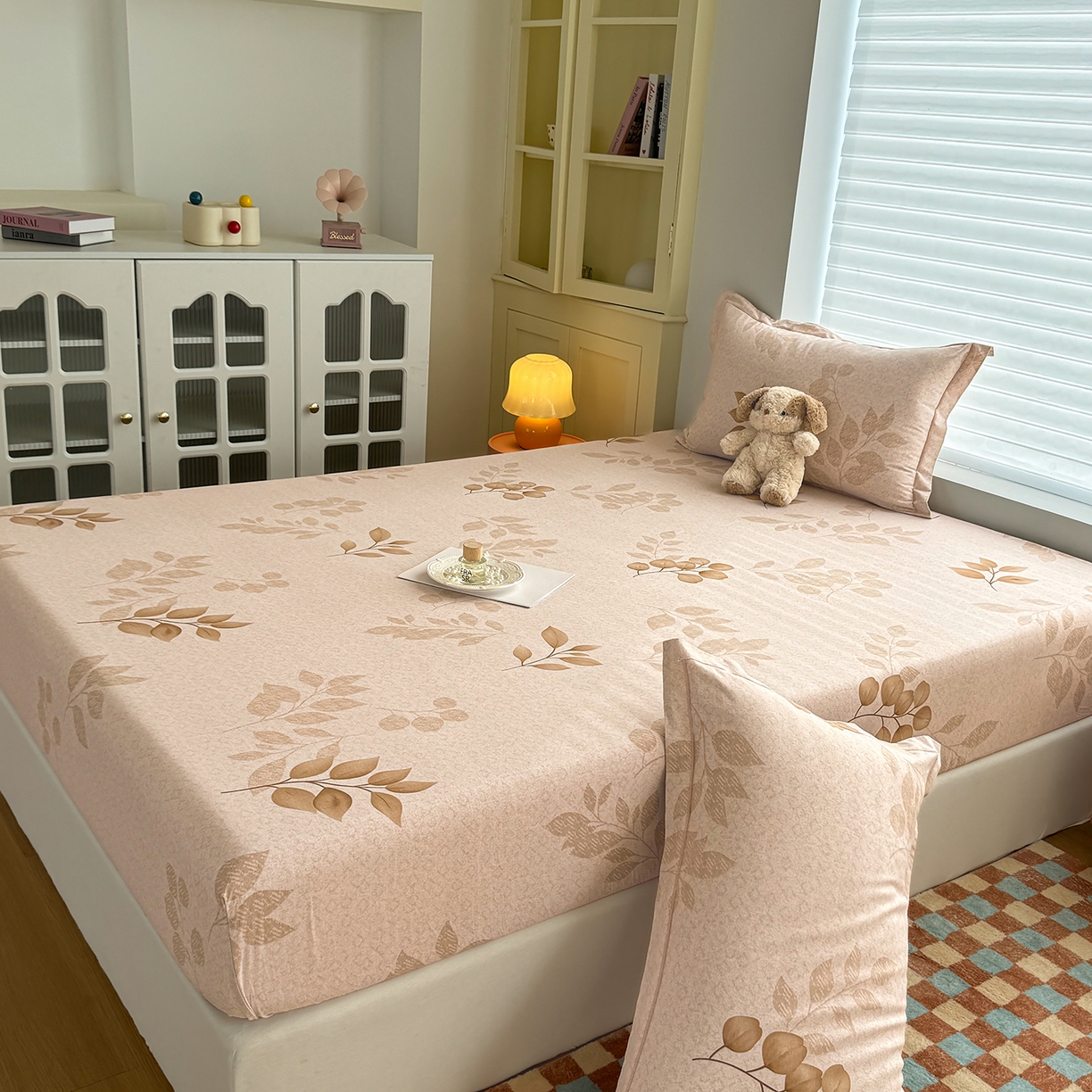 91家纺网 家纺一手货源 找家纺 壹贝家纺 2025新款全棉磨毛床笠系列 叶问