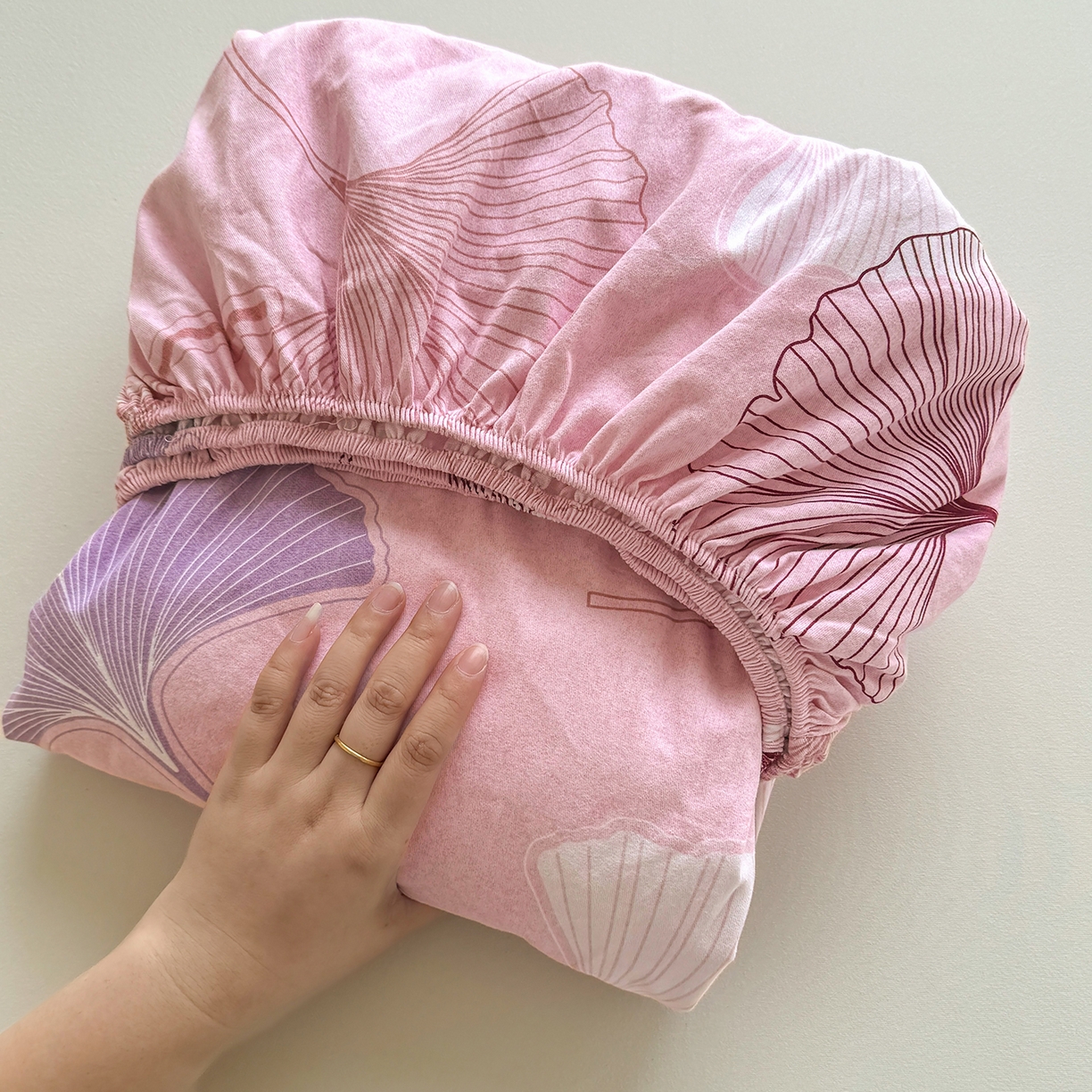 91家纺网 家纺一手货源 找家纺 壹贝家纺 2025新款全棉磨毛床笠系列 一叶知秋