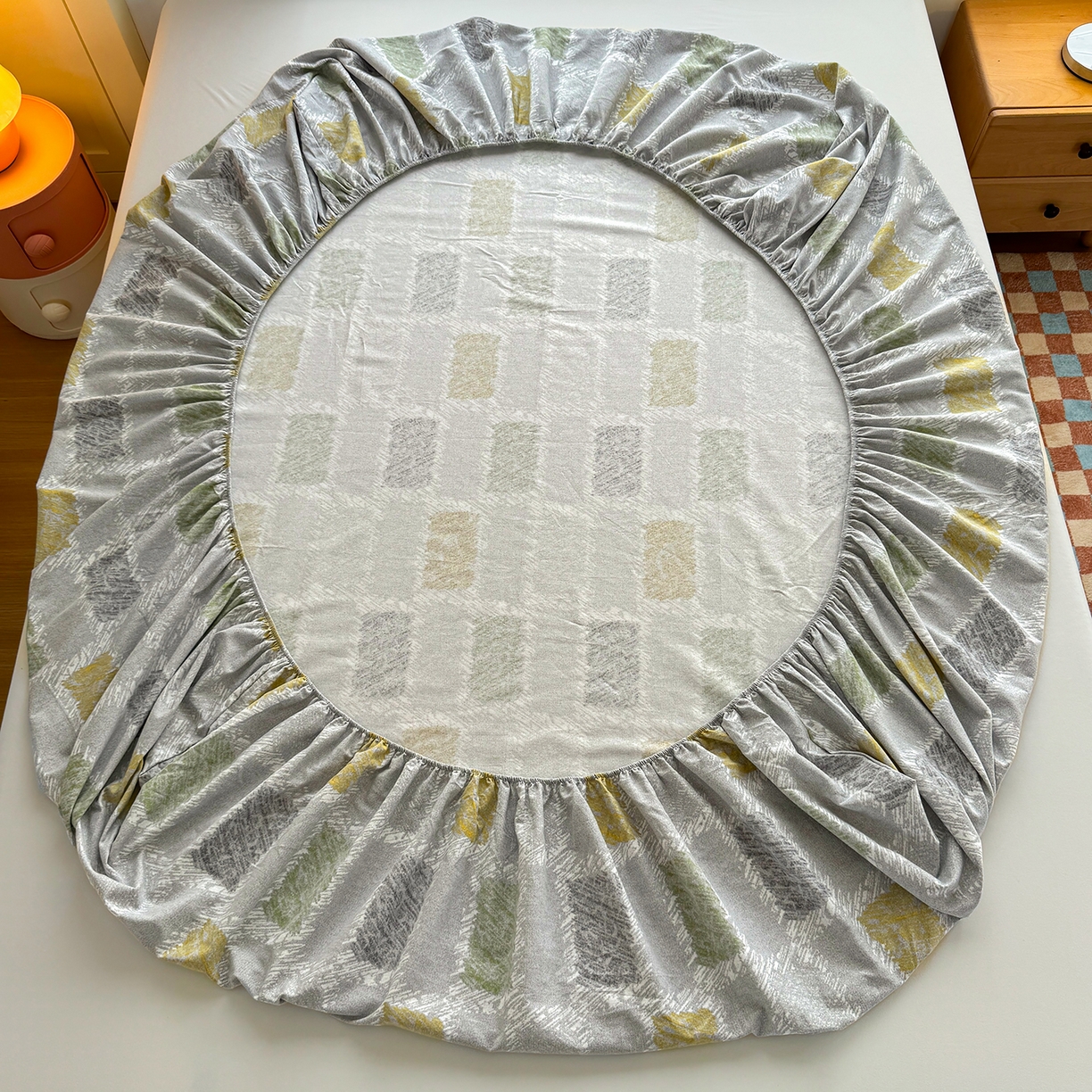 91家纺网 家纺一手货源 找家纺 壹贝家纺 2025新款全棉磨毛床笠系列 月光宝盒