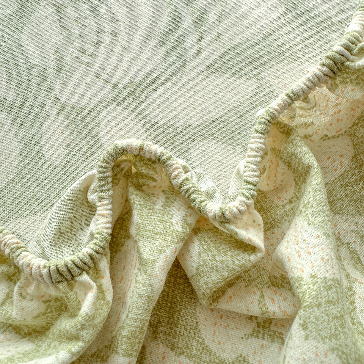 91家纺网 家纺一手货源 找家纺 壹贝家纺 2025新款全棉磨毛床笠系列 芷绿