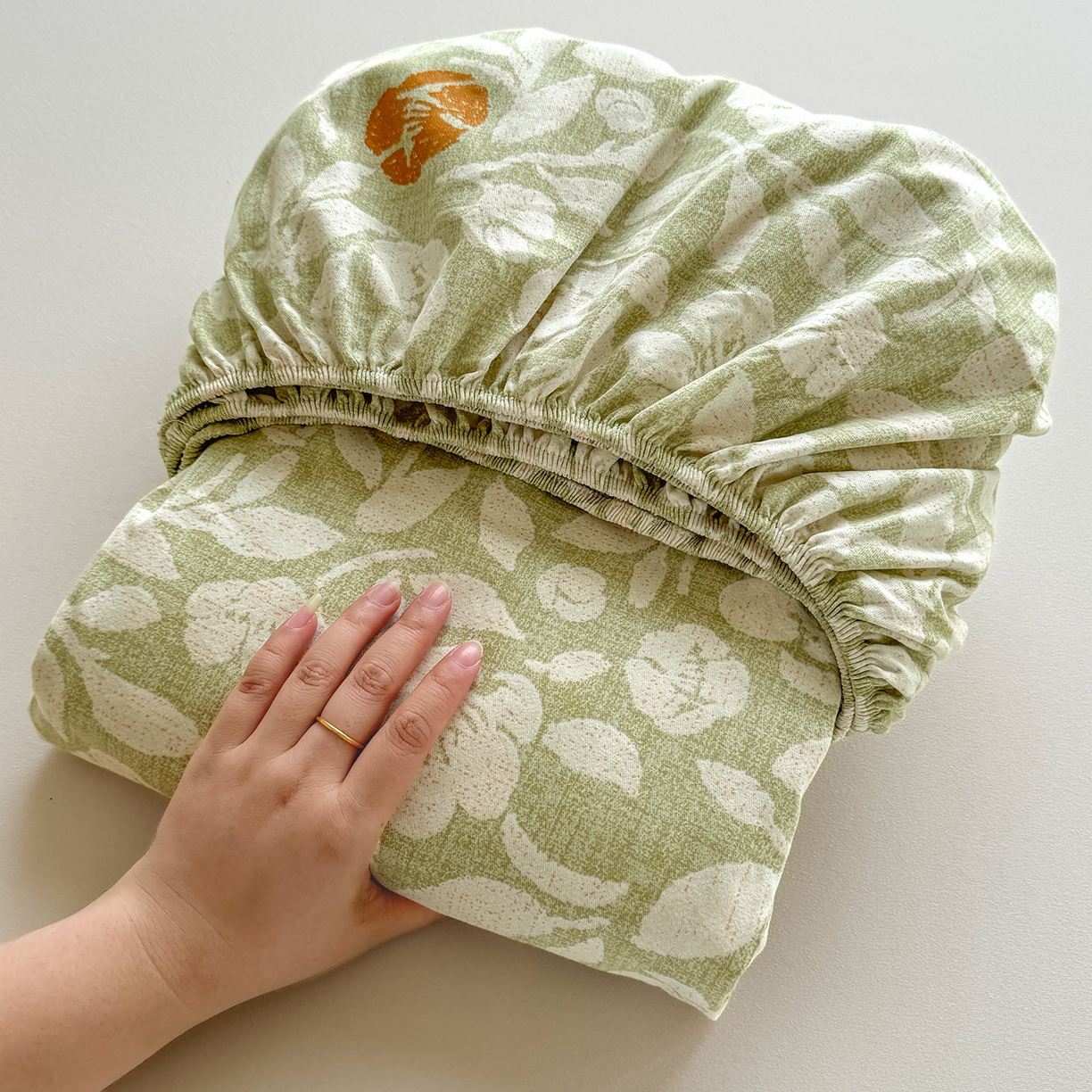 91家纺网 家纺一手货源 找家纺 壹贝家纺 2025新款全棉磨毛床笠系列 芷绿