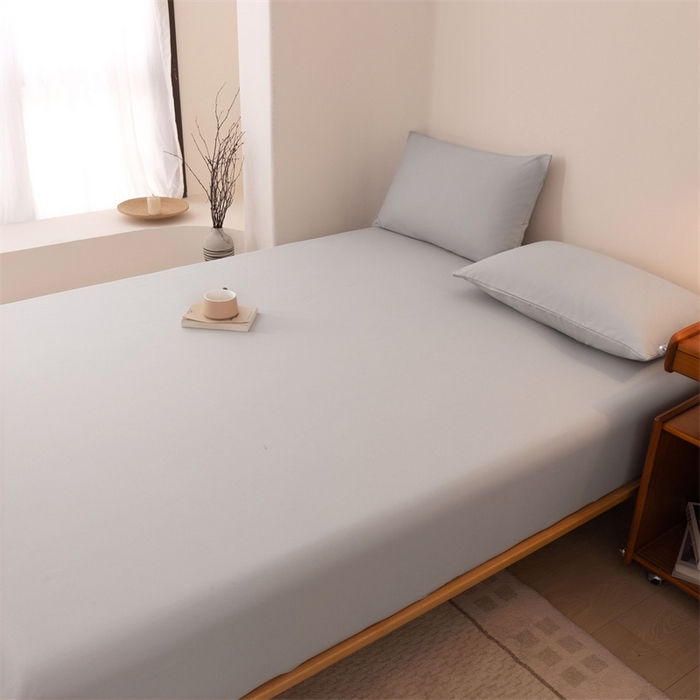 91家纺网 家纺一手货源 找家纺 柏钧家纺 新款外贸跨境电商热销款印花床笠三件套 灰色