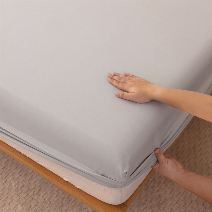 91家纺网 家纺一手货源 找家纺 柏钧家纺 新款外贸跨境电商热销款印花床笠三件套 灰色