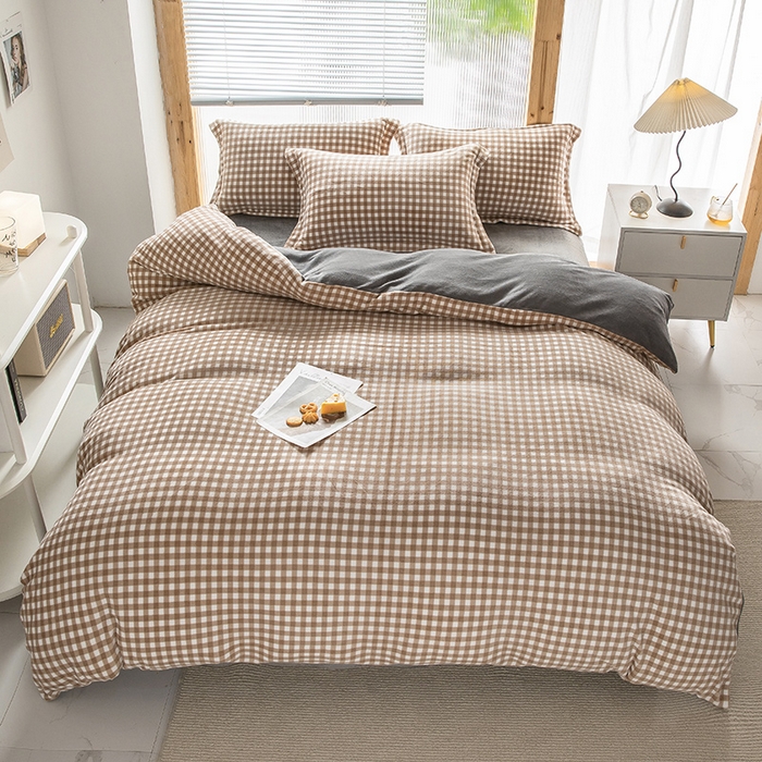 91家纺网 家纺一手货源 找家纺 （总）宅部落 2025新款高克重牛奶绒四件套法莱绒三件套单被套