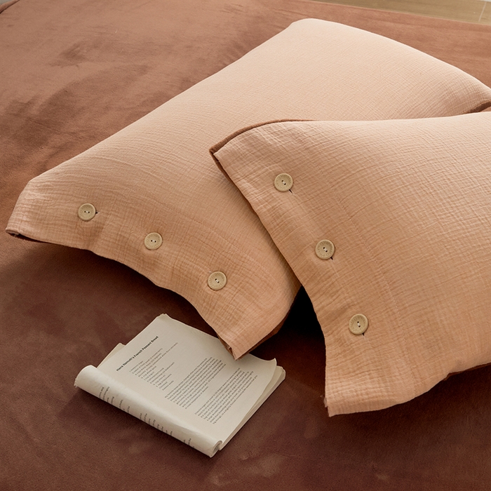 91家纺网 家纺一手货源 找家纺 （总）绒城 全棉泡泡双层纱拼牛奶绒四件套 棉拼绒四件套 棉加绒四件套 - 棉绒系列