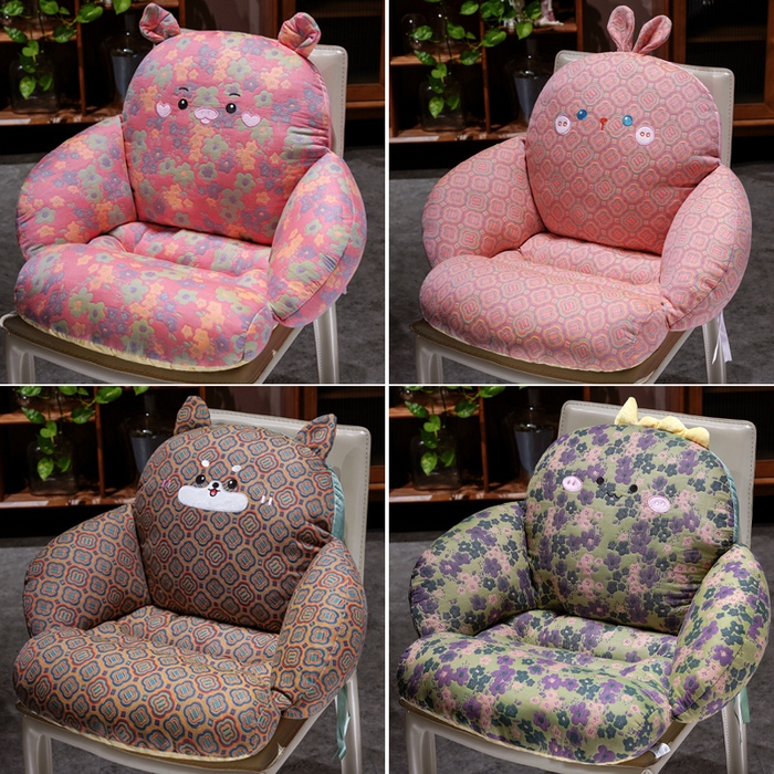 91家纺网 家纺一手货源 找家纺 （总）仟亿莱 2025新款碎花三层纱半包围坐垫