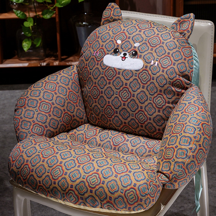 91家纺网 家纺一手货源 找家纺 （总）仟亿莱 2025新款碎花三层纱半包围坐垫