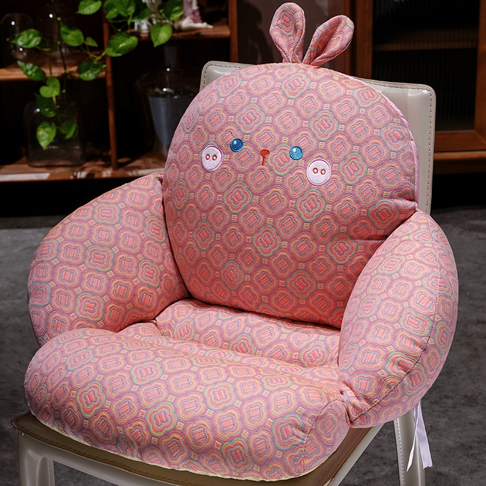 91家纺网 家纺一手货源 找家纺 （总）仟亿莱 2025新款碎花三层纱半包围坐垫