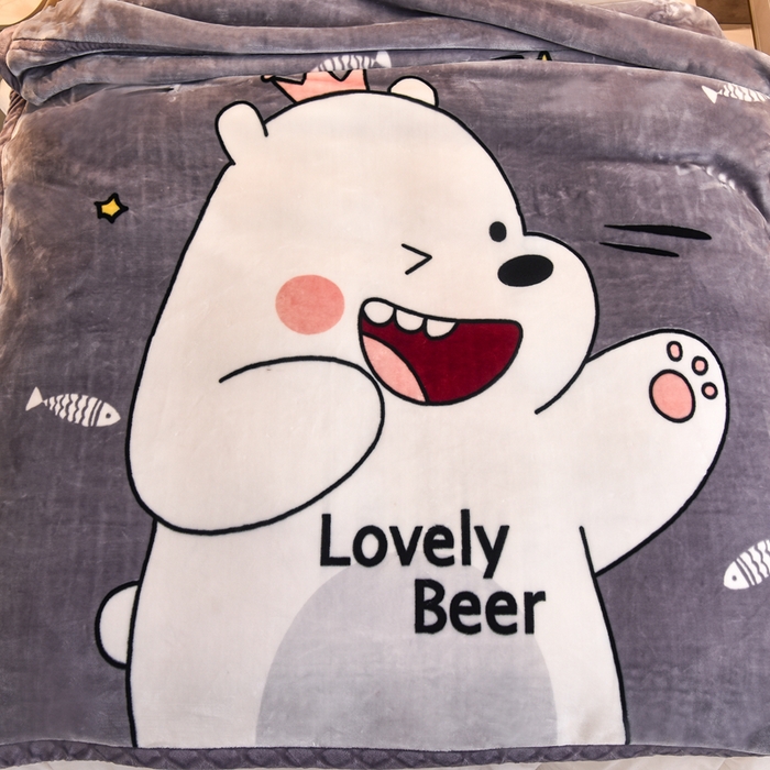 91家纺网 家纺一手货源 找家纺 新月家纺（锦威郎） 2025新款加厚保暖超柔毛毯时尚系列 古灵精怪