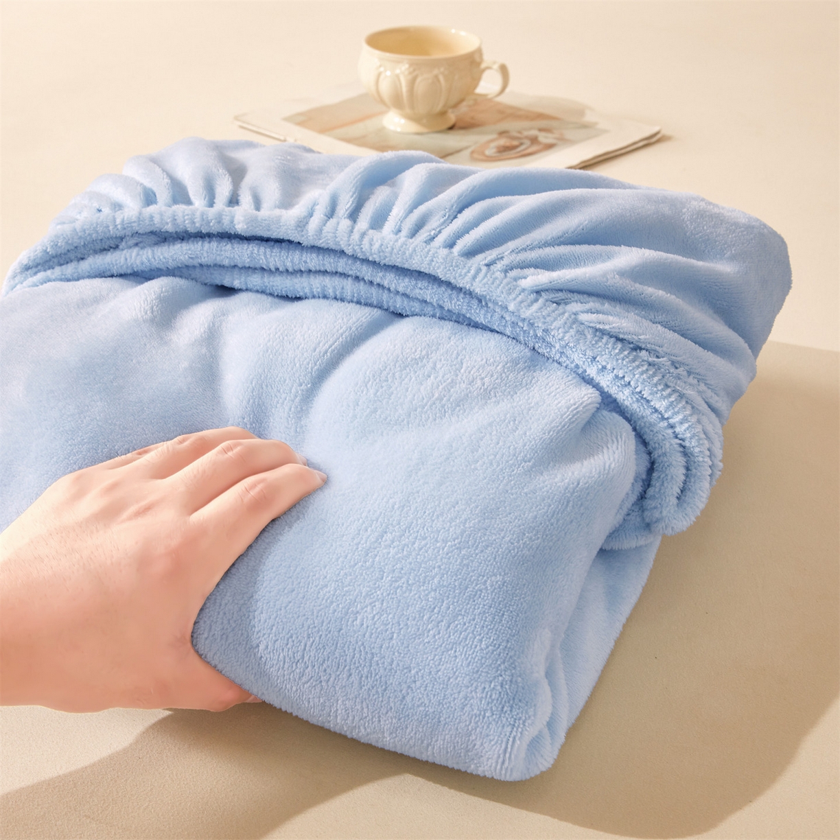 91家纺网 家纺一手货源 找家纺 （总）女子家纺 2025新款牛奶绒纯色床笠